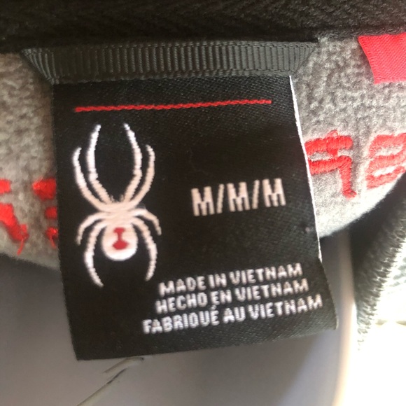 SPYDER NWT “Raider" grey full zip  jacket Mens M - Picture 10 of 10